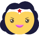 Wonder Woman — cartoon emoji for Slack & Discord