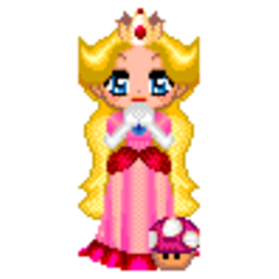 Princess Peach 4 — cartoon emoji for Slack & Discord (Discord)