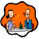Dinner For Two — cartoon emoji for Slack & Discord