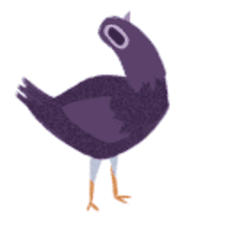 Party Trash Dove Reverse — bird emoji for Slack & Discord (Discord)