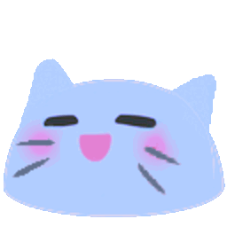 Meow Blue Melt — cartoon emoji for Slack & Discord (Discord)