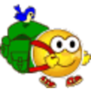 Backpacking — cartoon emoji for Slack & Discord