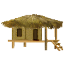 Beach Hut — house emoji for Slack & Discord
