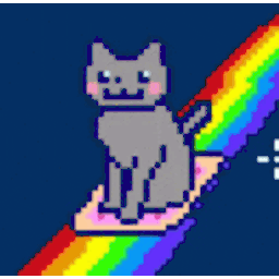 Nyancat Slide — cat emoji for Slack & Discord (Discord)
