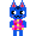 Blue Cat — cartoon emoji for Slack & Discord