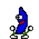 Bananadance Blue — cartoon emoji for Slack & Discord