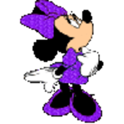Minniemouse Purple — cartoon emoji for Slack & Discord (Discord)