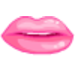 Flirting Lips — cartoon emoji for Slack & Discord (Discord)