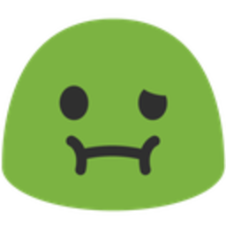 Blob Nauseated — cartoon emoji for Slack & Discord (Discord)