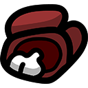 Among Us Dead — cartoon emoji for Slack & Discord
