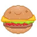 Burger 5 — cartoon emoji for Slack & Discord
