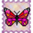 Butterfly Stamp — cartoon emoji for Slack & Discord
