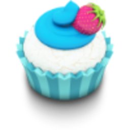 Blue Cupcake — food emoji for Slack & Discord (Discord)