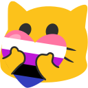 Meow Heartgenderfluid — cat emoji for Slack & Discord