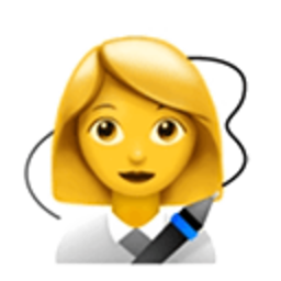 Designer Girl — cartoon emoji for Slack & Discord (Discord)