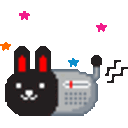 Stereo Bunny — animal emoji for Slack & Discord