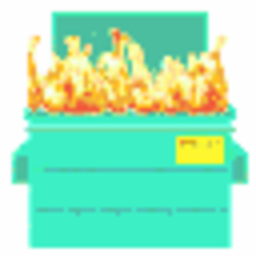 Party Dumpster Fire — cartoon emoji for Slack & Discord (Discord)