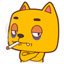 Cat Smoking — cartoon emoji for Slack & Discord (Discord)