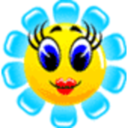 Wink Flower — cartoon emoji for Slack & Discord (Discord)