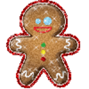Gingerbread Man — cartoon emoji for Slack & Discord