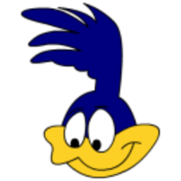 Roadrunner Head — cartoon emoji for Slack & Discord (Discord)