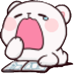 Bear Yawning — cartoon emoji for Slack & Discord (Discord)