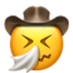 Sneezing Cowboy — cartoon emoji for Slack & Discord (Discord)