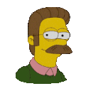 Flanders Smile — cartoon emoji for Slack & Discord