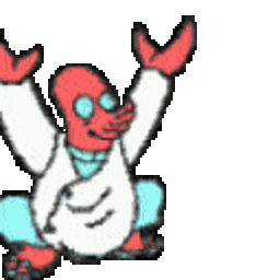 Zoidberg Escape — cartoon emoji for Slack & Discord (Discord)