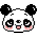 Panda Head — cartoon emoji for Slack & Discord