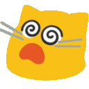 Meow Dizzy2 — cartoon emoji for Slack & Discord