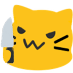 Meow Evilknife — cartoon emoji for Slack & Discord (Discord)