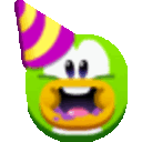 Eating Cake 3 — cartoon emoji for Slack & Discord