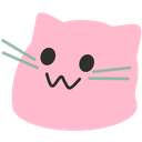 Meow Pink — cartoon emoji for Slack & Discord