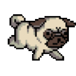 Running Pug — cartoon emoji for Slack & Discord (Discord)