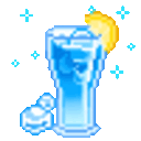 Blue Drink — cartoon emoji for Slack & Discord