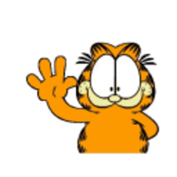 Garfield Wave — garfield emoji for Slack & Discord (Discord)
