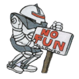 No Fun Allowed — robot emoji for Slack & Discord (Discord)