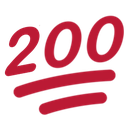 Two Hundred 100 Percent — number emoji for Slack & Discord