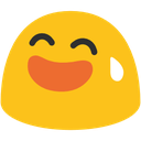 Blob Smile Sweat2 — cute emoji for Slack & Discord