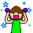 Party Girl — cartoon emoji for Slack & Discord