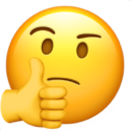 Thinking Face Thumbsup — emoji emoji for Slack & Discord (Discord)