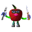 Apple Hungry — cartoon emoji for Slack & Discord