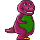 Barney Walk — cartoon emoji for Slack & Discord