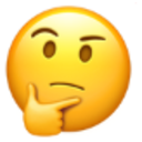 Hmmm — thinking emoji for Slack & Discord