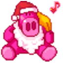 Santa Pig — cartoon emoji for Slack & Discord