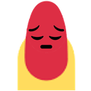 Pensive Nail — sad emoji for Slack & Discord