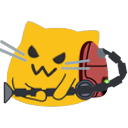 Meow Ghostbuster — cartoon emoji for Slack & Discord