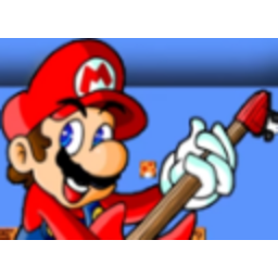 Rock N Roll Mario — cartoon emoji for Slack & Discord (Discord)