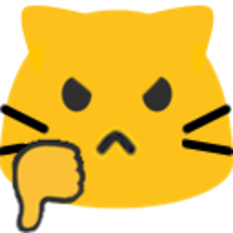 Meow Thumbsdown2 — cat emoji for Slack & Discord (Discord)